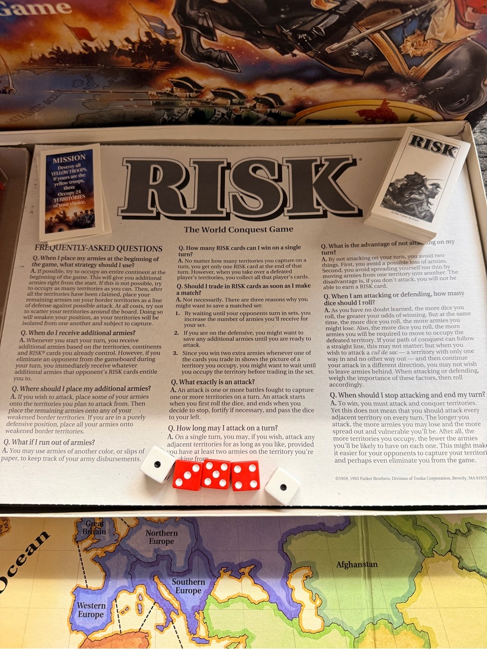 Parker Brothers Risk Board Game the World Conquest Vintage 1993 Edition - Picture 4 of 12